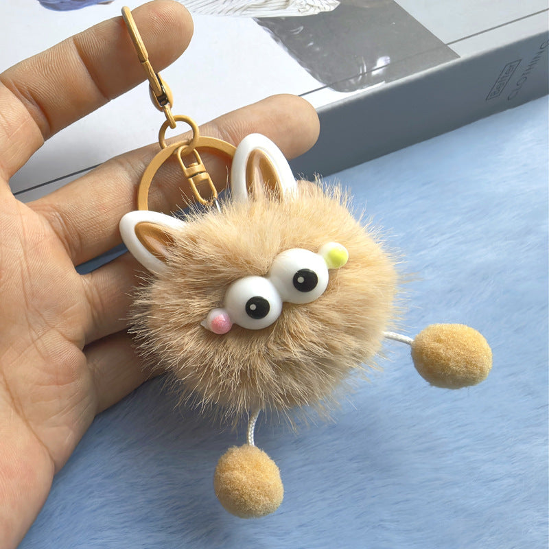 Wholesale 10pcs Ear Elf Plush Cartoon Cute Keychain
